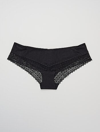 Lot de 3 shorty avec dentelle