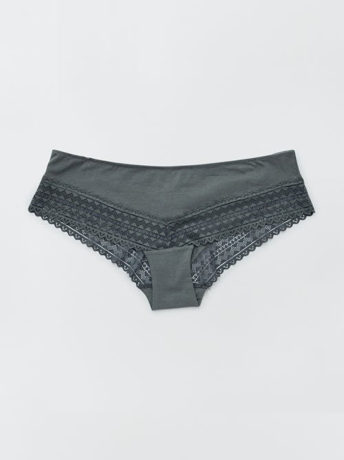 Lot de 3 shorty avec dentelle - Kiabi