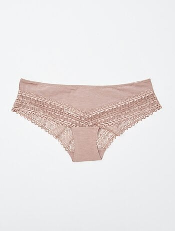 Lot de 3 shorty avec dentelle