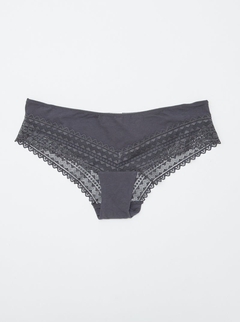 Lot de 3 shorty avec dentelle ROSE - Kiabi