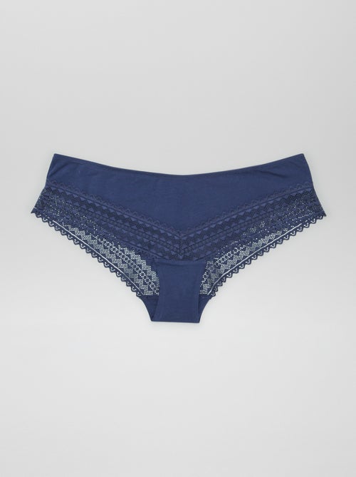 Lot de 3 shorty avec dentelle - Kiabi