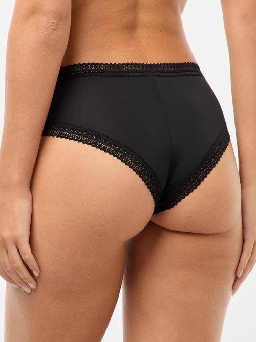 Lot de 3 shortys en microfibre imprimé - Kiabi