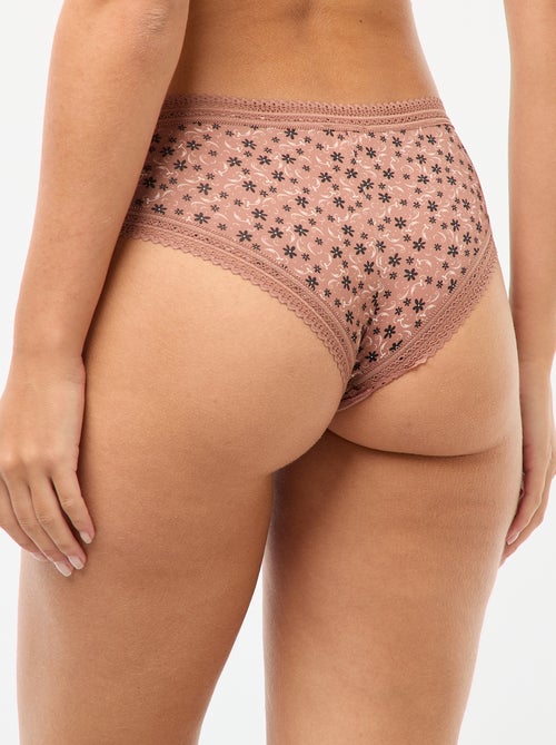 Lot de 3 shortys en microfibre imprimé - Kiabi