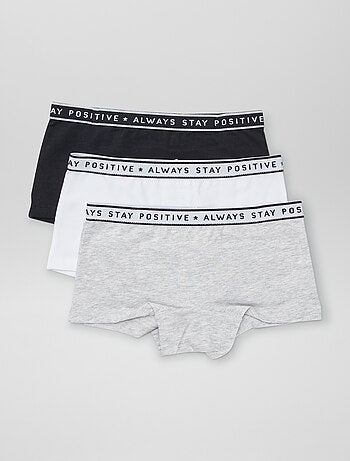 Lot de 3 shortys pour femme à motifs fantaisie