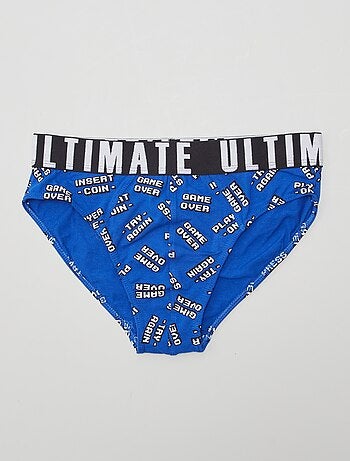 Lot de 3 slips avec imprimé