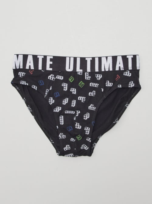 Lot de 3 slips avec imprimé - Kiabi