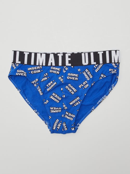 Lot de 3 slips avec imprimé - Kiabi