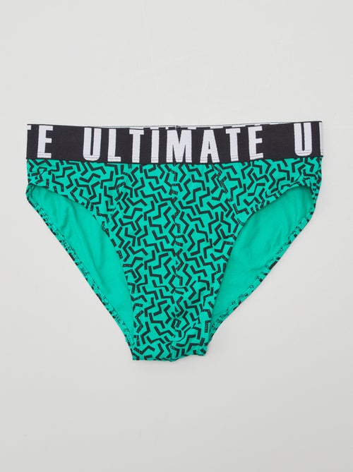 Lot de 3 slips avec imprimé - Kiabi