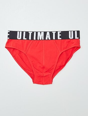 Lot de 3 slips avec imprimé