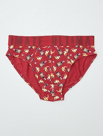 Lot de 3 slips avec imprimé
