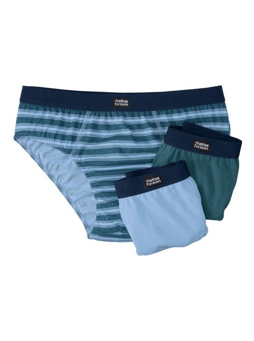 Lot de 3 Slips Classique Confort  - ATLAS FOR MEN - Kiabi