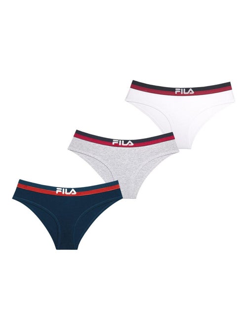 Lot de 3 slips coton femme  fila - Kiabi