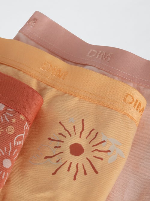 Lot de 3 slips 'DIM' en coton uni - Kiabi