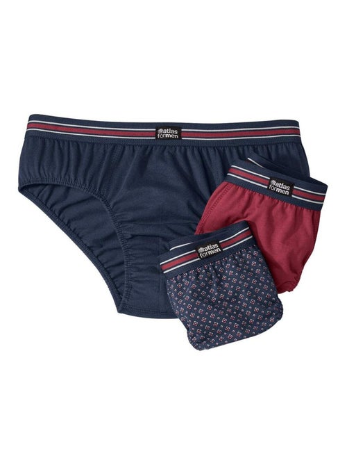 Lot de 3 Slips Fantaisie  - ATLAS FOR MEN - Kiabi