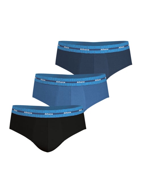 Lot de 3 slips homme 720 stretch coton athena - Kiabi