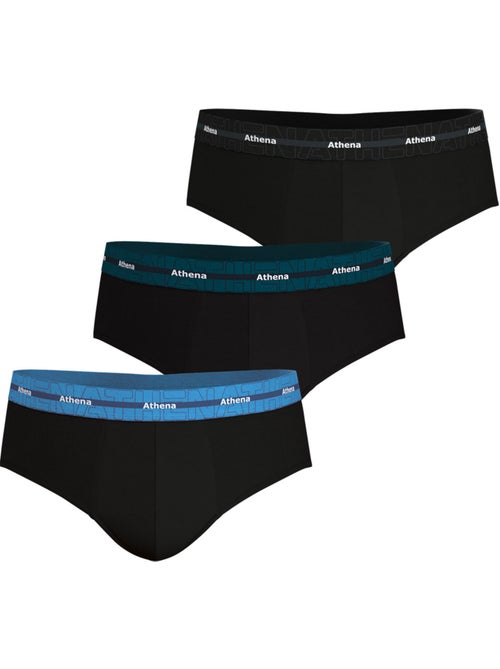 Lot de 3 slips homme 720 stretch coton athena - Kiabi
