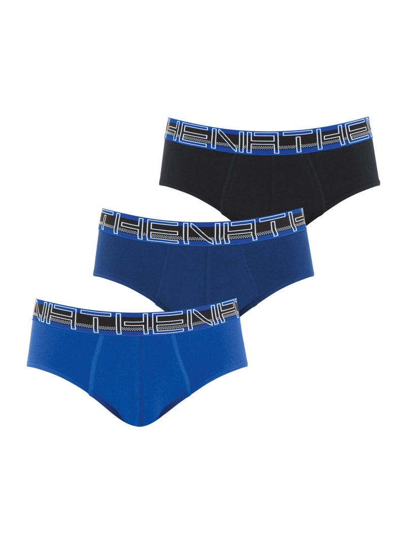 Lot de 3 slips homme 720 stretch coton athena Noir Noir Noir - Kiabi