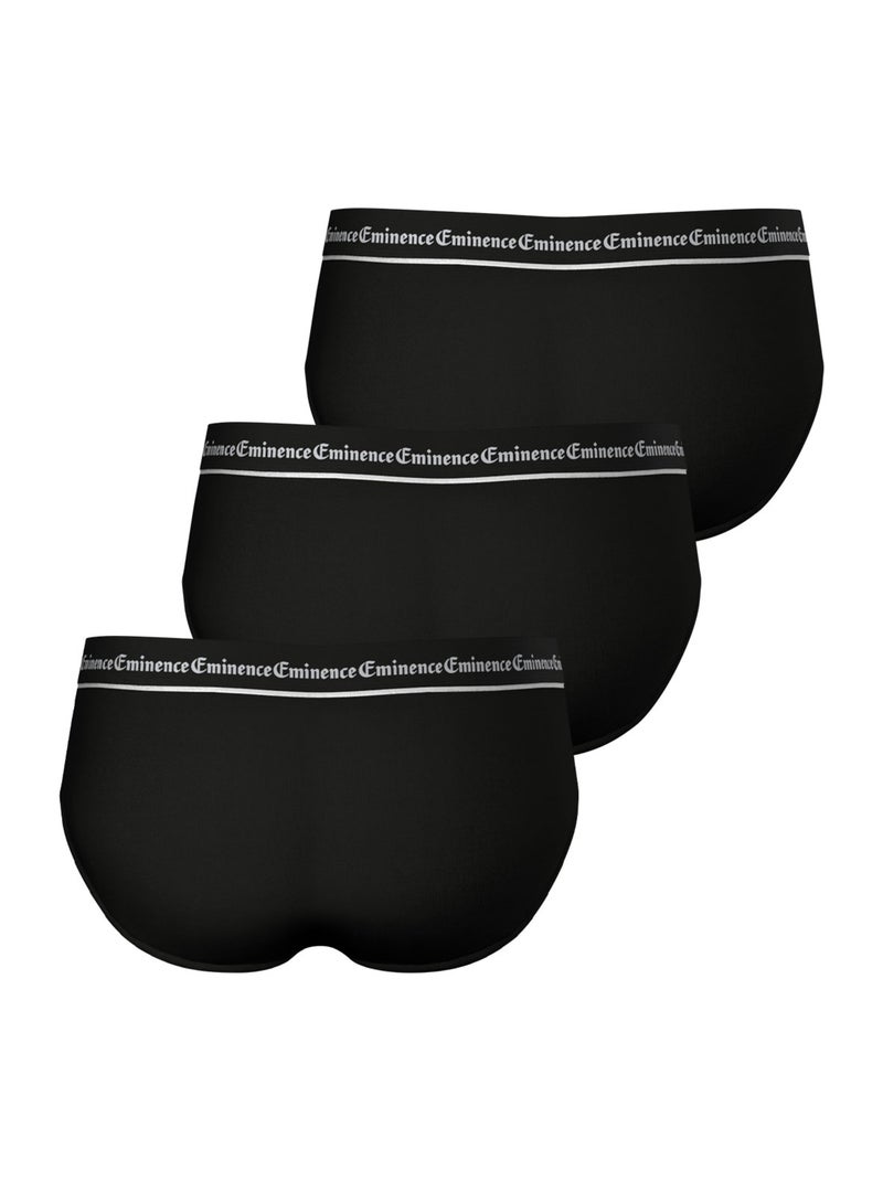 Lot de 3 slips homme business eminence Noir Noir Noir - Kiabi