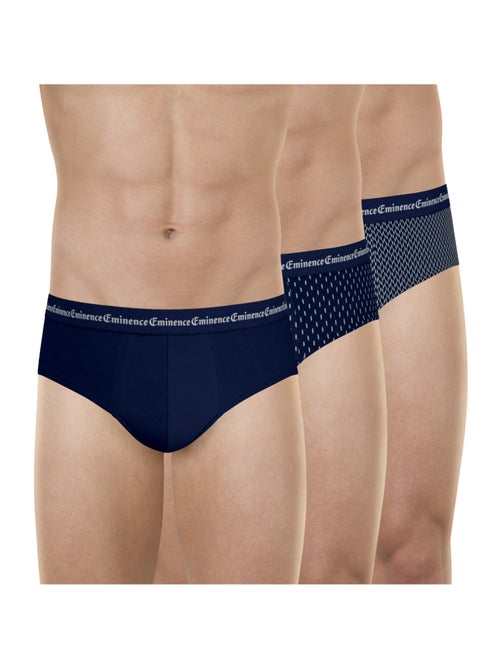 Lot de 3 slips homme business print eminence - Kiabi Lot de 3 slips homme business print eminence - Kiabi