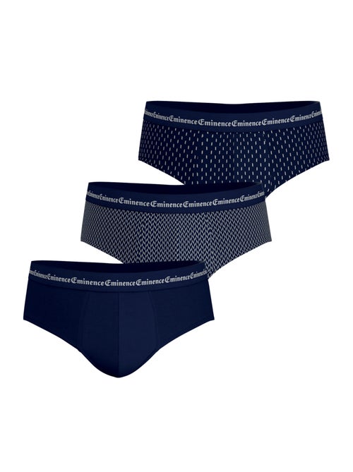 Lot de 3 slips homme business print eminence - Kiabi Lot de 3 slips homme business print eminence - Kiabi