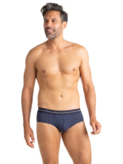Lot de 3 slips homme business print eminence - Kiabi Lot de 3 slips homme business print eminence - Kiabi