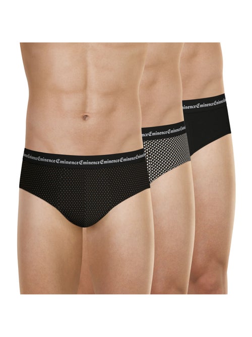 Lot de 3 slips homme business print eminence - Kiabi Lot de 3 slips homme business print eminence - Kiabi