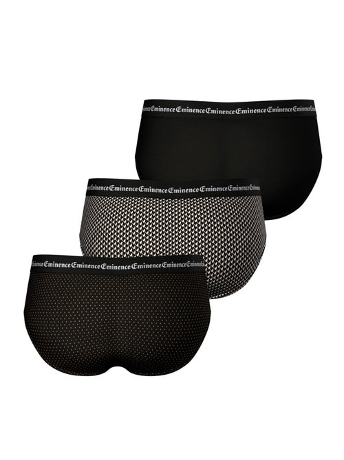 Lot de 3 slips homme business print eminence - Kiabi Lot de 3 slips homme business print eminence - Kiabi