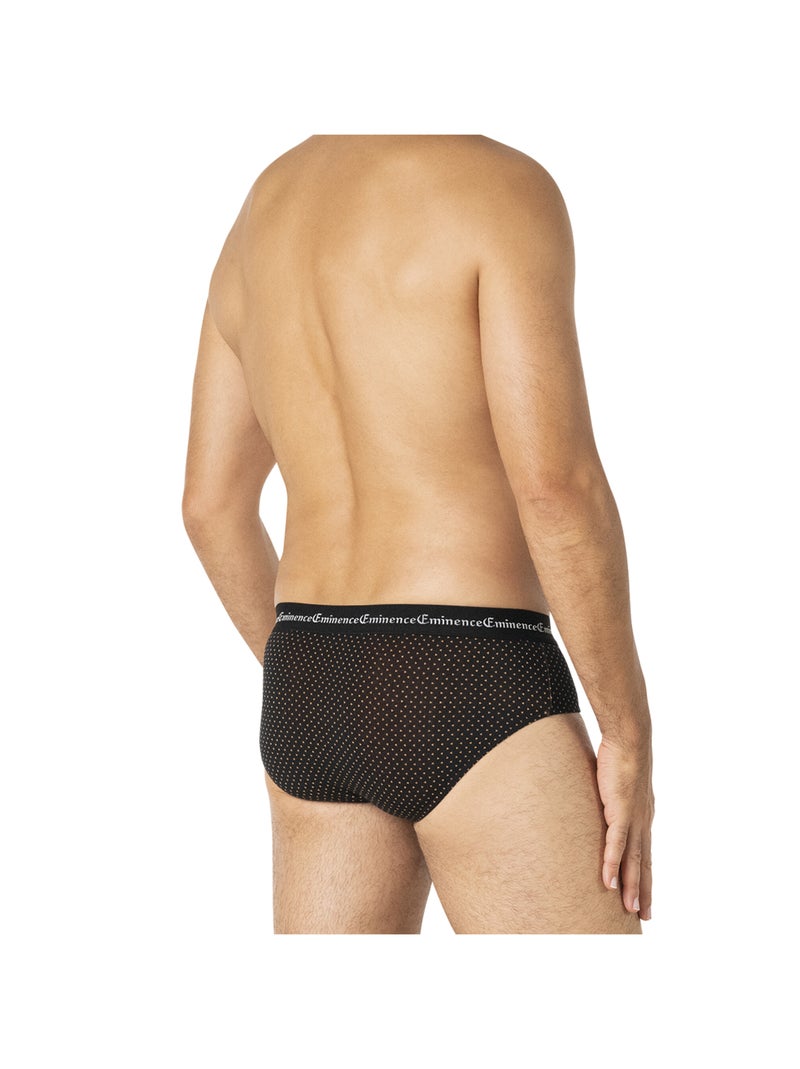 Lot de 3 slips homme business print eminence Noir Jaune - Kiabi
