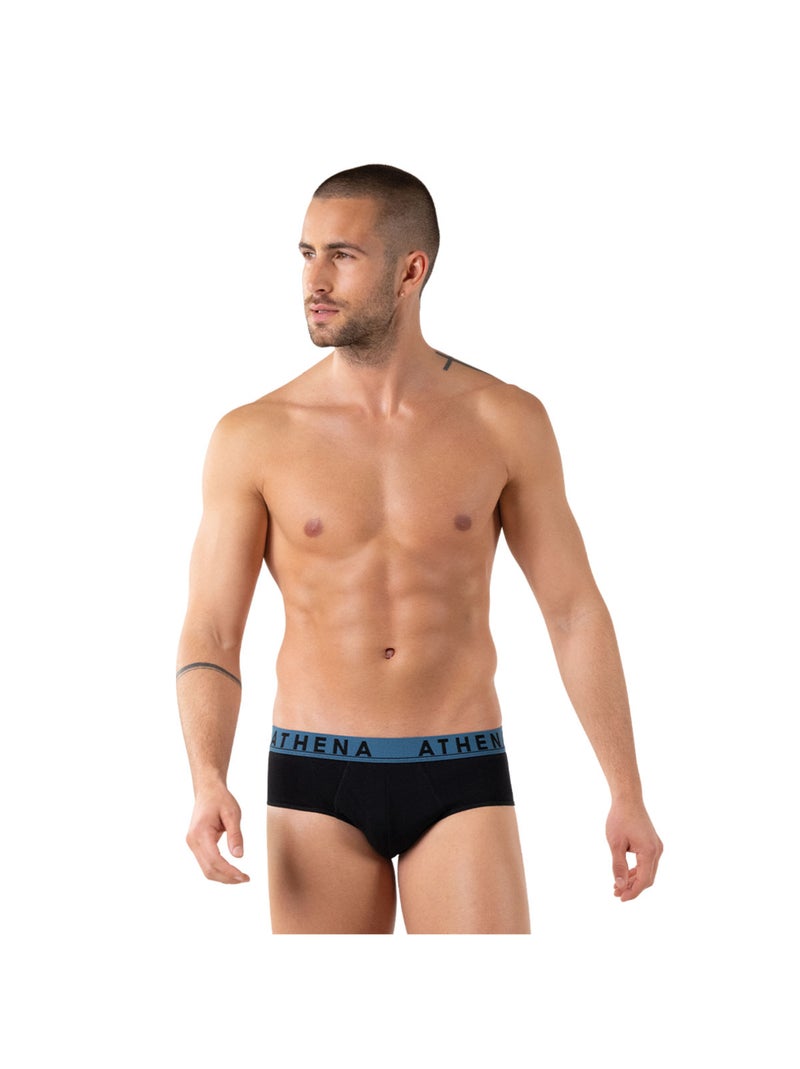 Lot de 3 slips homme easy color athena Noir - Kiabi
