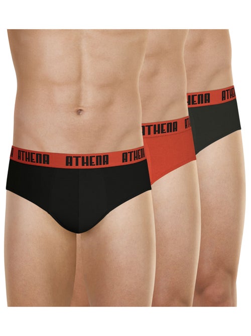 Lot de 3 slips homme ecopack athena - Kiabi