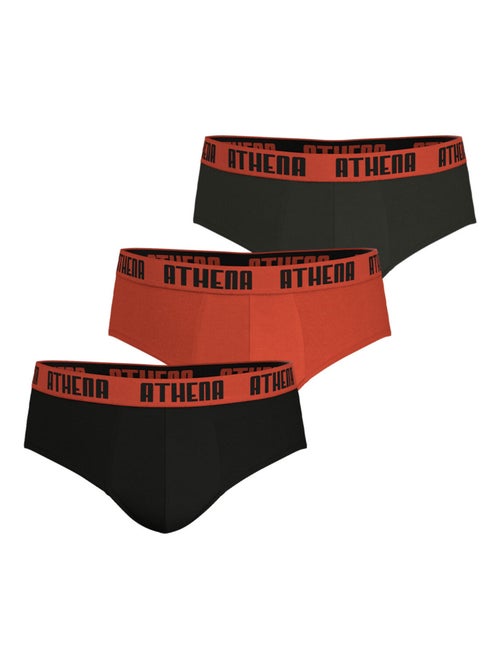 Lot de 3 slips homme ecopack athena - Kiabi