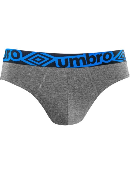 Lot de 3 slips homme en coton ceinture bleue diamon umbro - Kiabi Lot de 3 slips homme en coton ceinture bleue diamon umbro - Kiabi