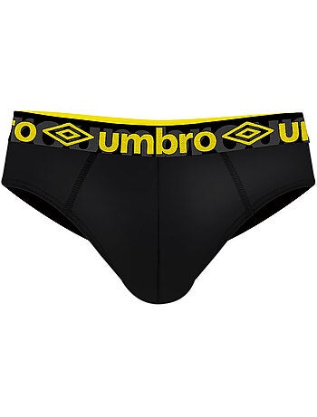 Lot de 3 slips homme en coton ceinture colorée bak umbro