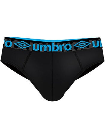 Lot de 3 slips homme en coton ceinture colorée bak umbro