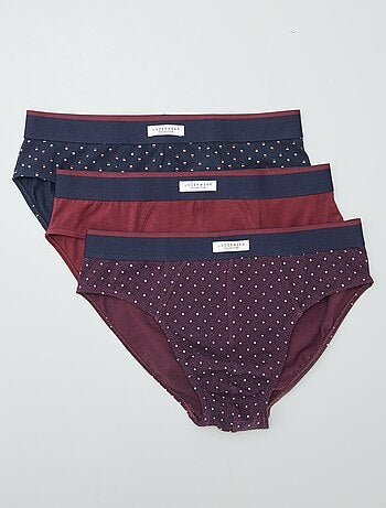 Lot de 3 slips imprimés