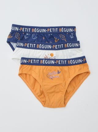 Lot de 3 slips 'Petit Béguin'