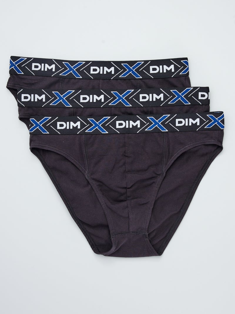 Lot de 3 slips thermorégulation 'DIM' noir - Kiabi
