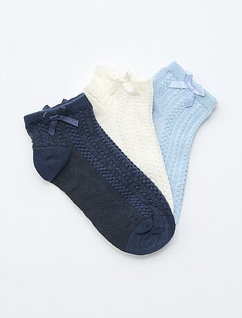 Lot de 3 socquettes à volants