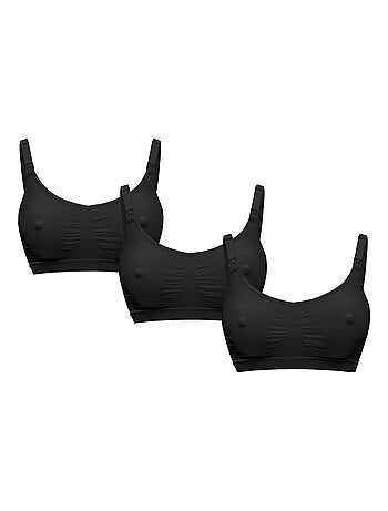Lot de 3 soutien-gorge grossesse et allaitement medela keep cool - respirant, adaptive stretch,