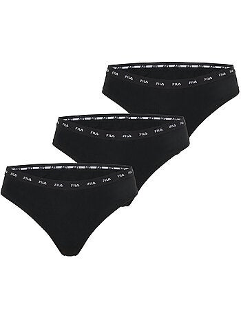 Lot de 3 strings femme uni fila