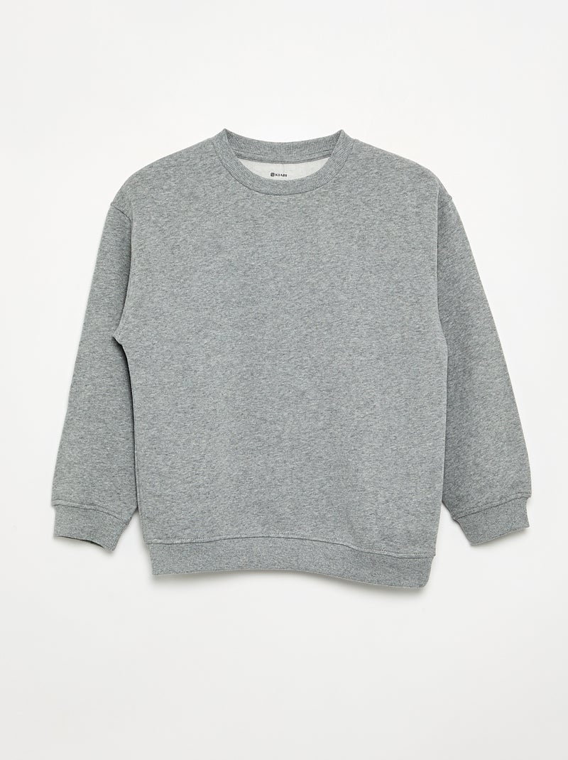 Lot de 3 sweats en polaire à manches longues Gris - Kiabi
