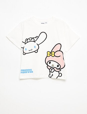 Lot de 3 t-shirt manches courtes 'Kuromi' en coton