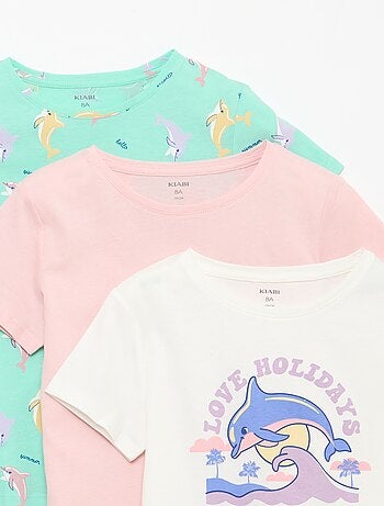 Lot de 3 t-shirts à manches courtes