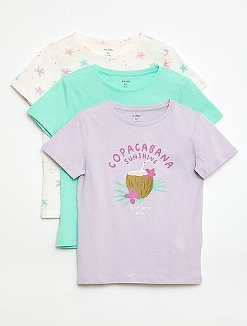 Lot de 3 t-shirts à manches courtes