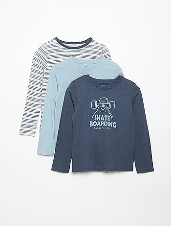 Lot de 3 T-shirts à manches longues