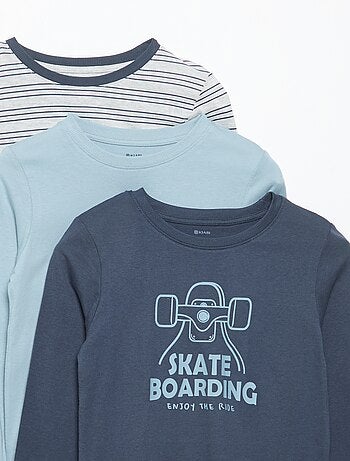 Lot de 3 T-shirts à manches longues