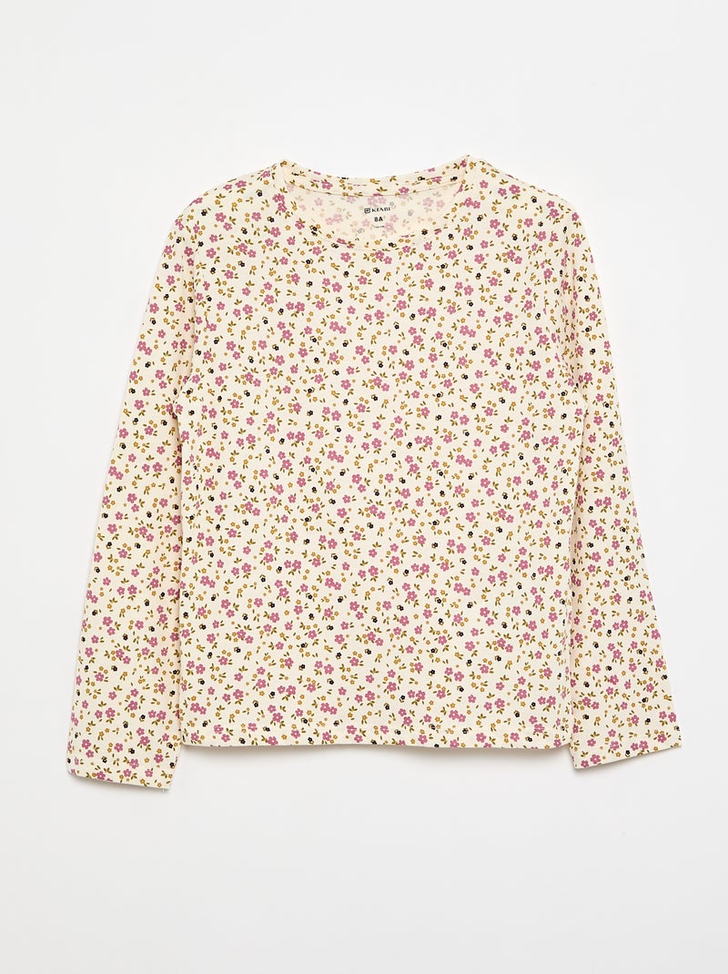 Lot de 3 T-shirts à manches longues Rose - Kiabi