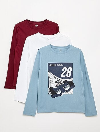 Lot de 3 T-shirts 'Disney' à manches longues