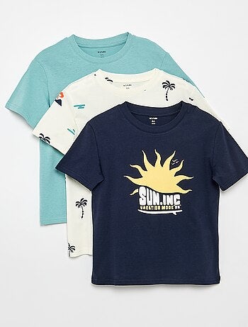 Lot de 3 t-shirts en coton