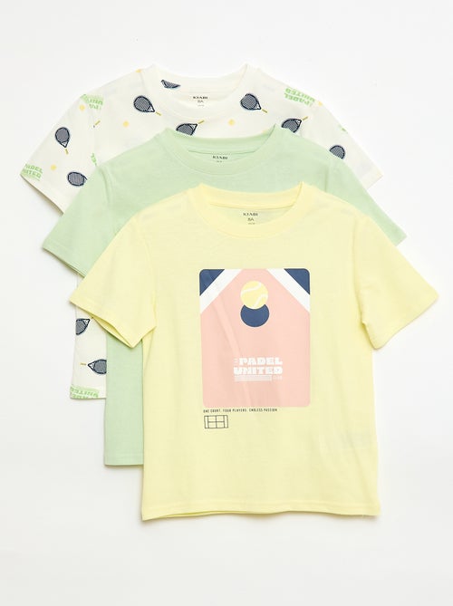 Lot de 3 t-shirts en coton - Kiabi